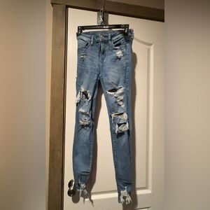 American Eagle Distressed Blue Jeans